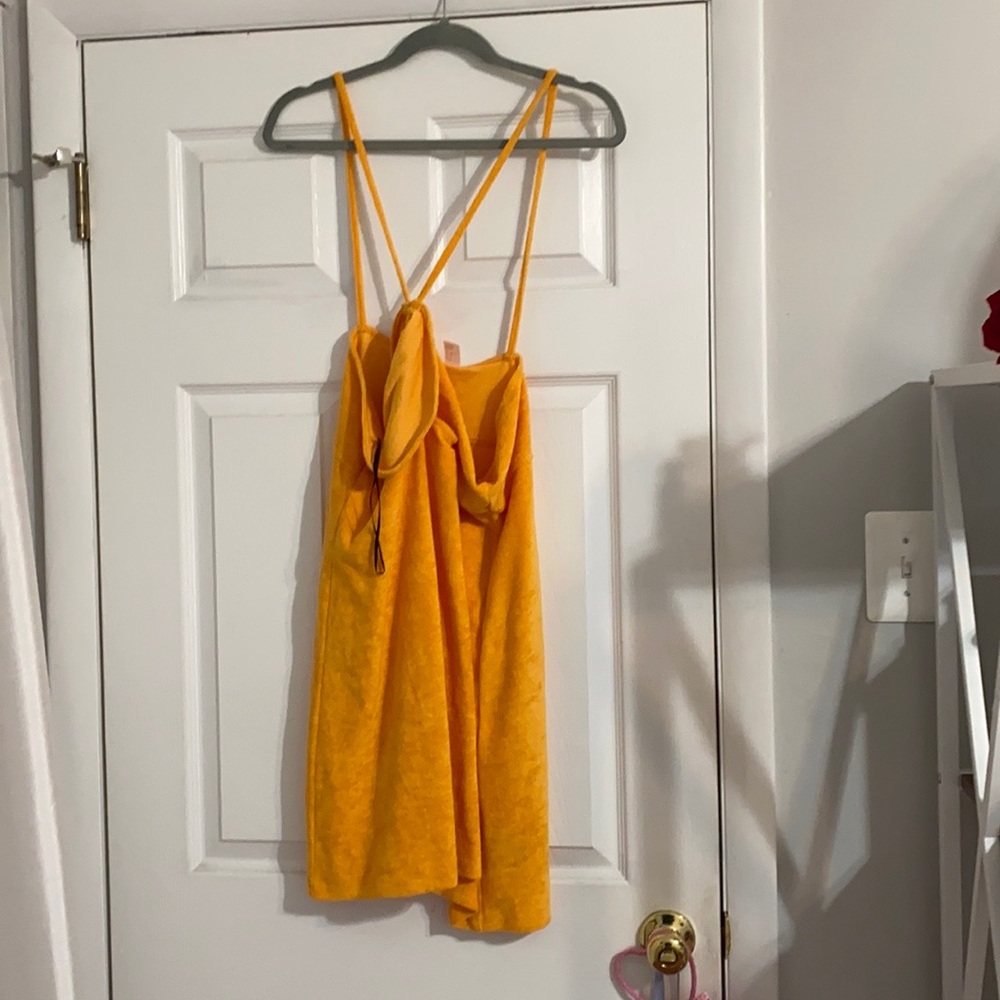 NWT terry cloth cutout dress